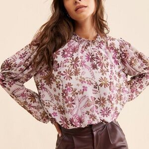 Free People Clarissa Printed Top